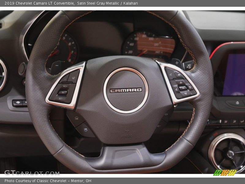Satin Steel Gray Metallic / Kalahari 2019 Chevrolet Camaro LT Convertible