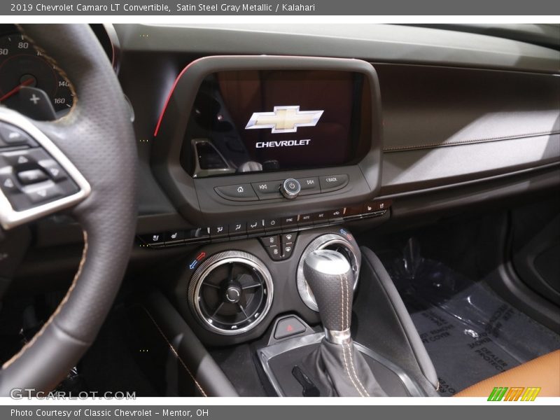Satin Steel Gray Metallic / Kalahari 2019 Chevrolet Camaro LT Convertible