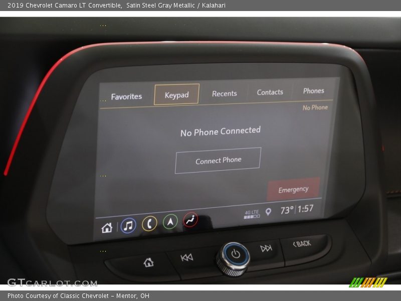 Satin Steel Gray Metallic / Kalahari 2019 Chevrolet Camaro LT Convertible