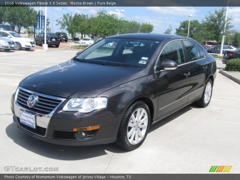 Mocha Brown / Pure Beige 2006 Volkswagen Passat 3.6 Sedan
