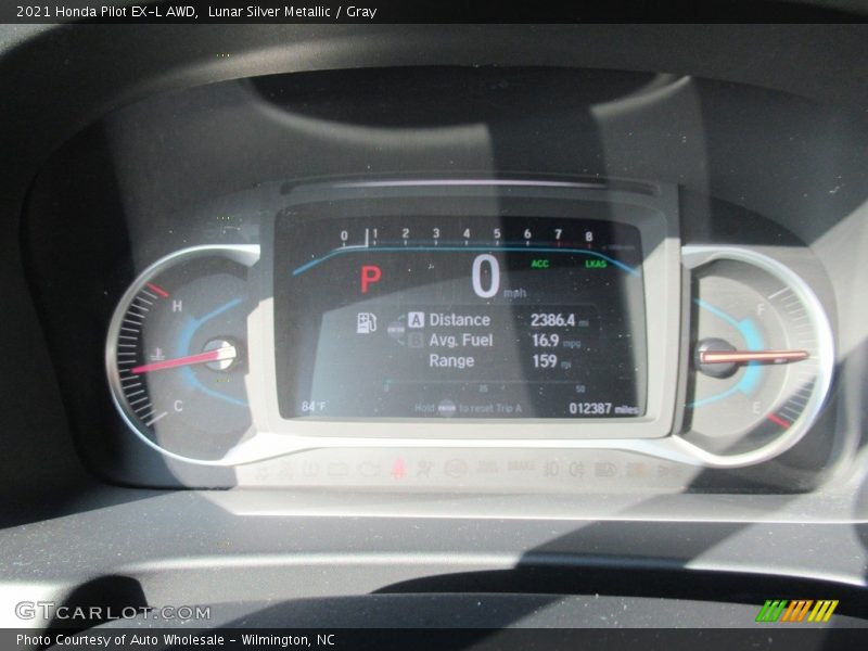 Lunar Silver Metallic / Gray 2021 Honda Pilot EX-L AWD
