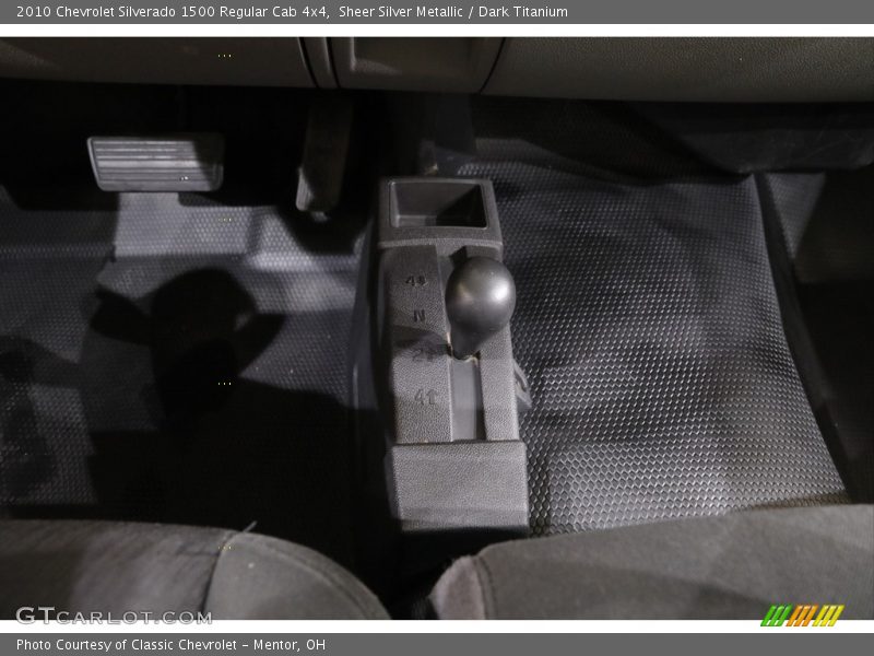 Sheer Silver Metallic / Dark Titanium 2010 Chevrolet Silverado 1500 Regular Cab 4x4