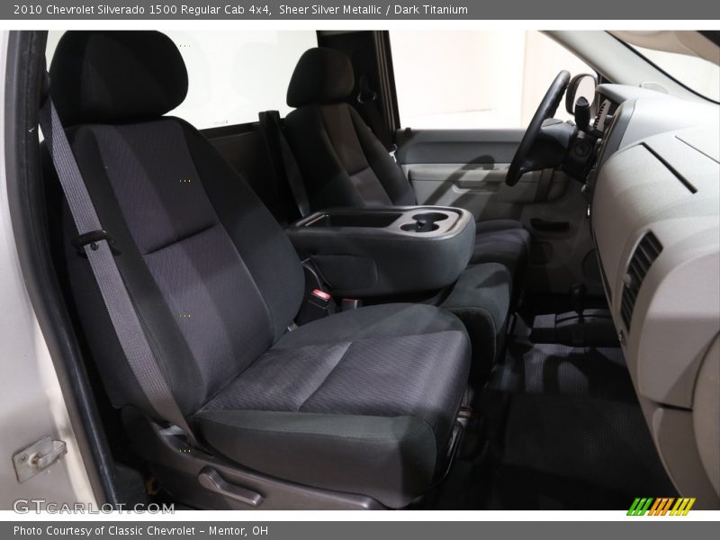 Sheer Silver Metallic / Dark Titanium 2010 Chevrolet Silverado 1500 Regular Cab 4x4