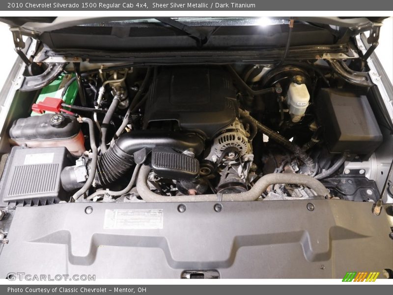 Sheer Silver Metallic / Dark Titanium 2010 Chevrolet Silverado 1500 Regular Cab 4x4