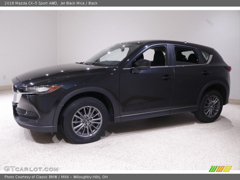 Jet Black Mica / Black 2018 Mazda CX-5 Sport AWD