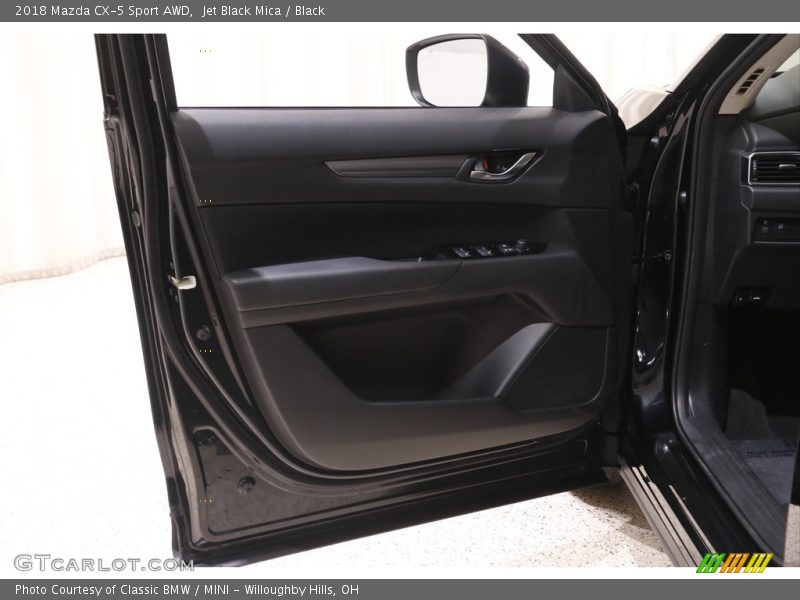 Jet Black Mica / Black 2018 Mazda CX-5 Sport AWD