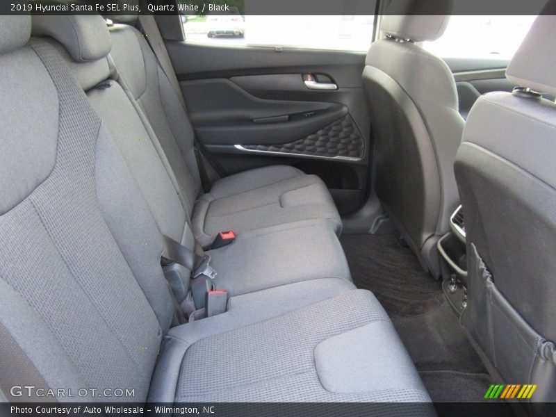 Quartz White / Black 2019 Hyundai Santa Fe SEL Plus