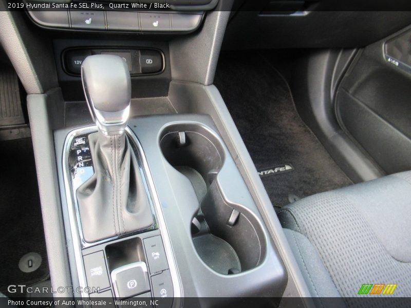 Quartz White / Black 2019 Hyundai Santa Fe SEL Plus