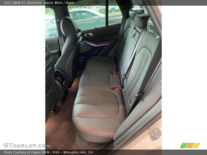 Rear Seat of 2022 X5 xDrive40i