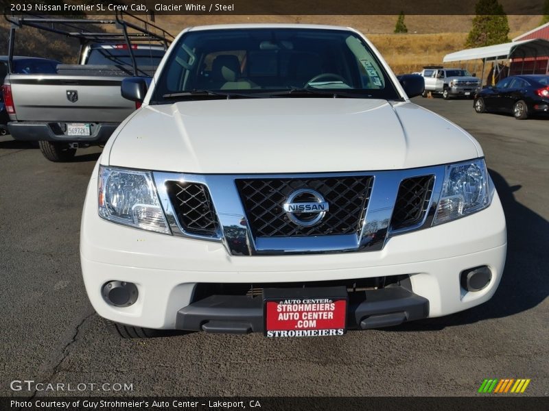 Glacier White / Steel 2019 Nissan Frontier SL Crew Cab