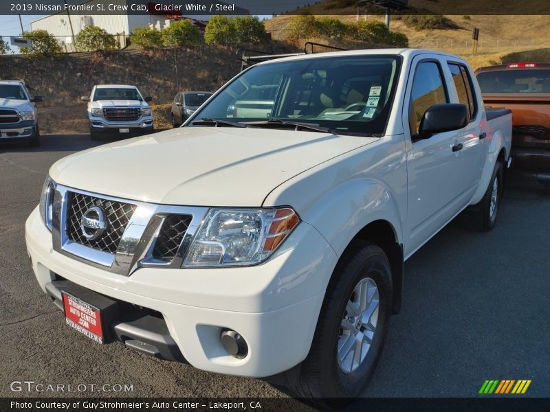 Glacier White / Steel 2019 Nissan Frontier SL Crew Cab