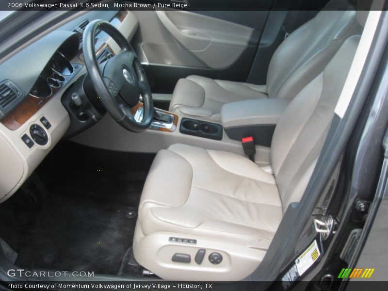 Mocha Brown / Pure Beige 2006 Volkswagen Passat 3.6 Sedan