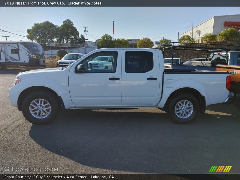 Glacier White / Steel 2019 Nissan Frontier SL Crew Cab