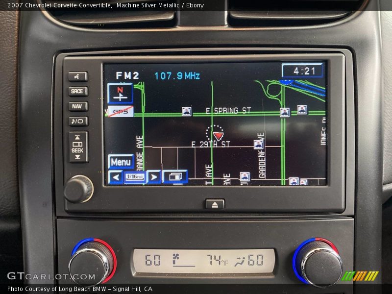 Navigation of 2007 Corvette Convertible