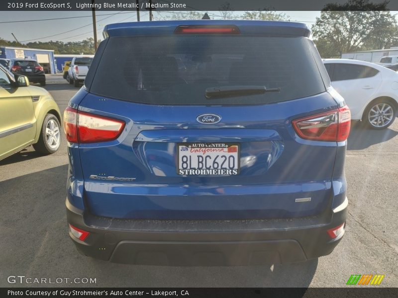 Lightning Blue Metallic / Medium Stone 2019 Ford EcoSport S