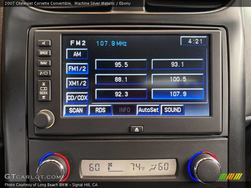 Machine Silver Metallic / Ebony 2007 Chevrolet Corvette Convertible