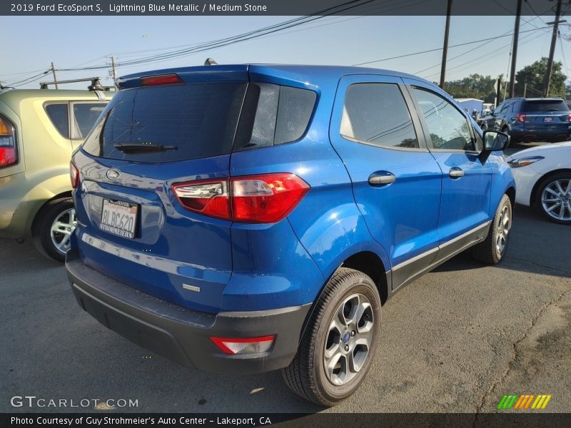 Lightning Blue Metallic / Medium Stone 2019 Ford EcoSport S