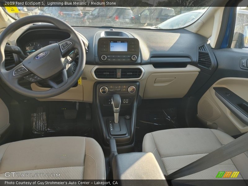Lightning Blue Metallic / Medium Stone 2019 Ford EcoSport S