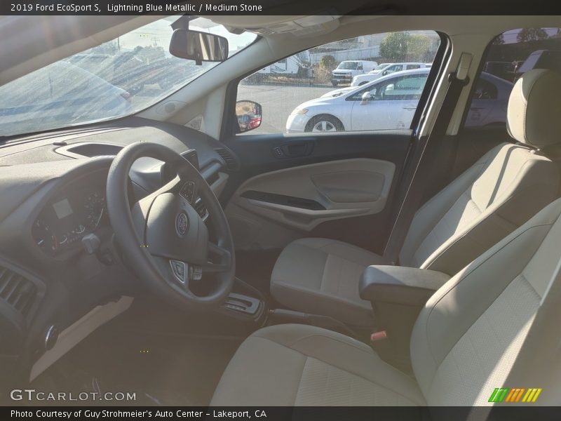 Lightning Blue Metallic / Medium Stone 2019 Ford EcoSport S