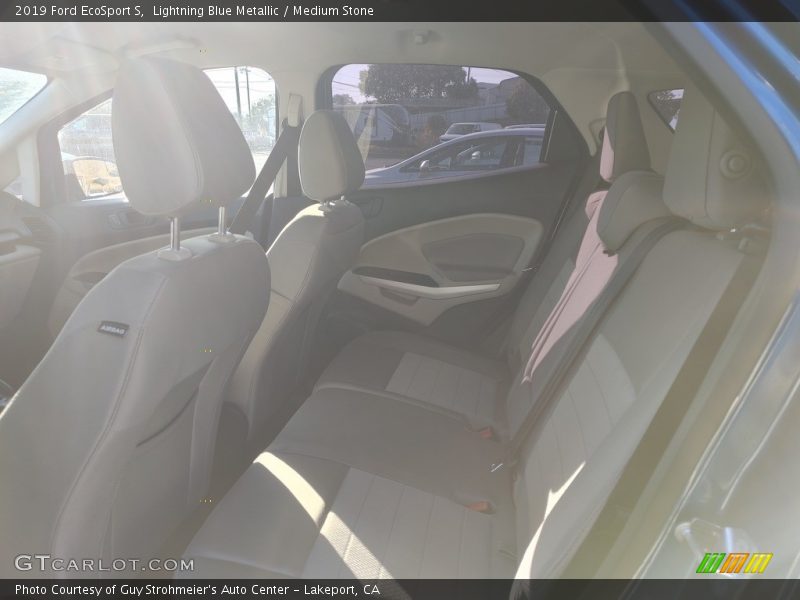 Lightning Blue Metallic / Medium Stone 2019 Ford EcoSport S