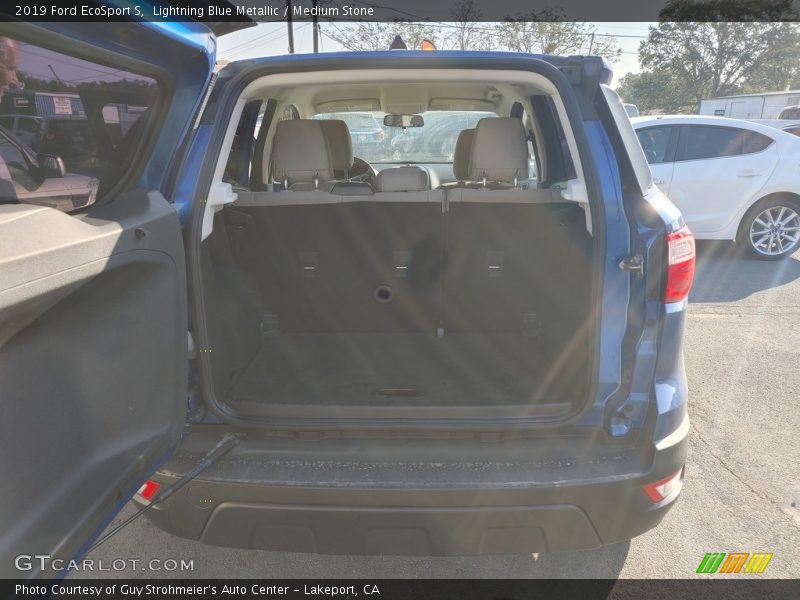 Lightning Blue Metallic / Medium Stone 2019 Ford EcoSport S