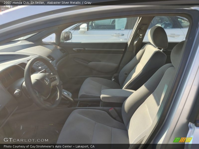 Alabaster Silver Metallic / Gray 2007 Honda Civic EX Sedan
