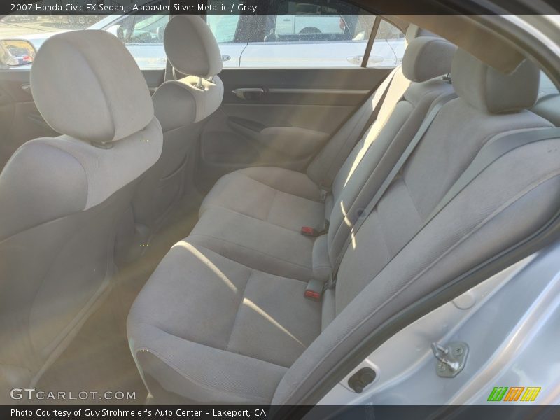 Alabaster Silver Metallic / Gray 2007 Honda Civic EX Sedan