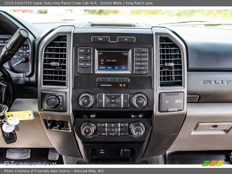 Oxford White / King Ranch Java 2019 Ford F250 Super Duty King Ranch Crew Cab 4x4