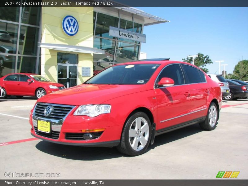 Tornado Red / Black 2007 Volkswagen Passat 2.0T Sedan