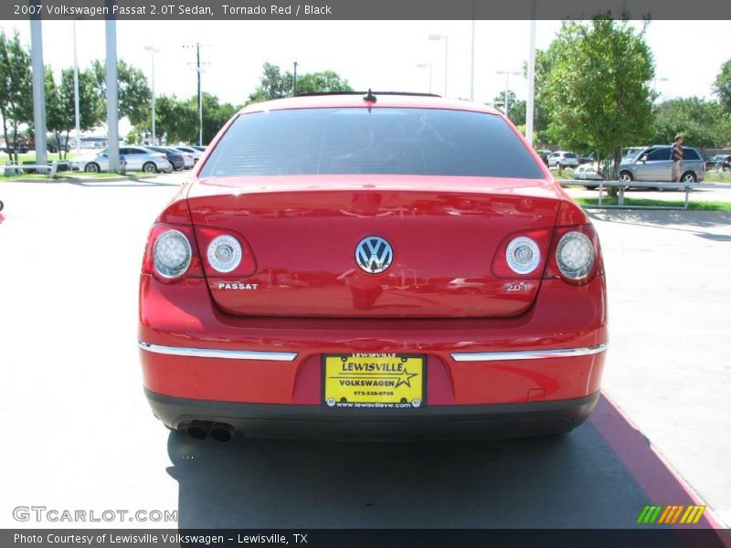 Tornado Red / Black 2007 Volkswagen Passat 2.0T Sedan