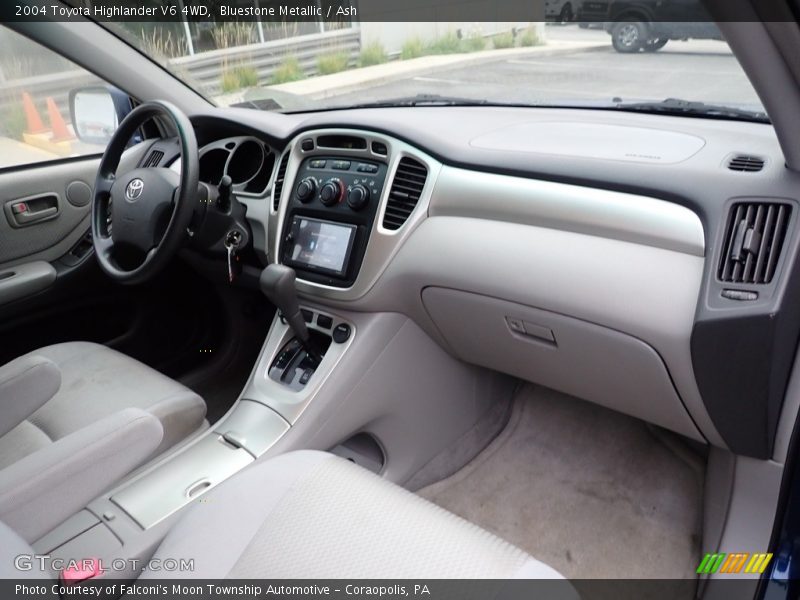 Bluestone Metallic / Ash 2004 Toyota Highlander V6 4WD