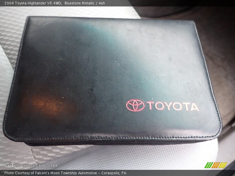Bluestone Metallic / Ash 2004 Toyota Highlander V6 4WD