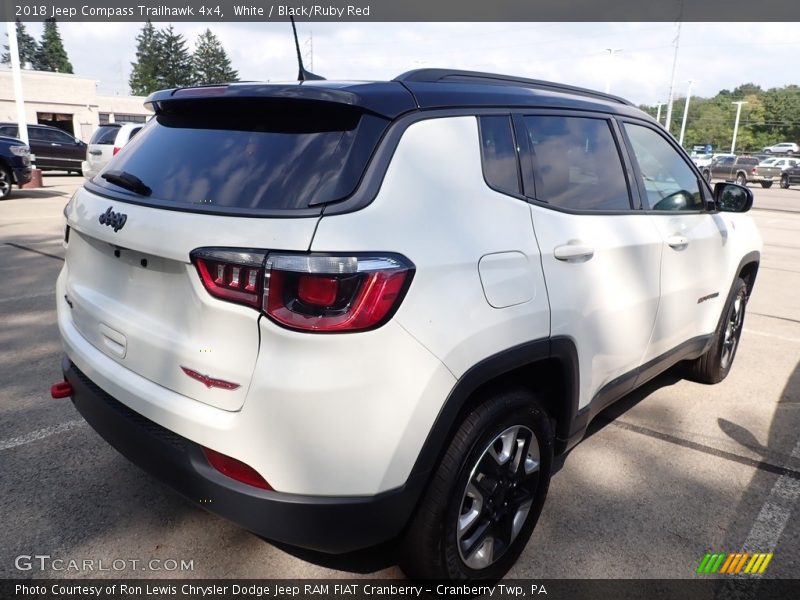White / Black/Ruby Red 2018 Jeep Compass Trailhawk 4x4