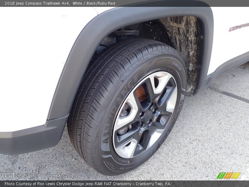 White / Black/Ruby Red 2018 Jeep Compass Trailhawk 4x4