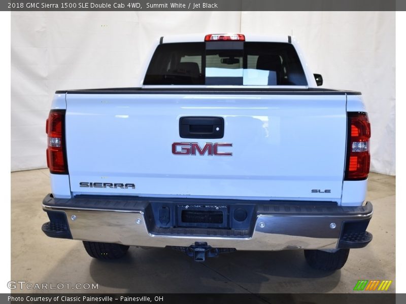 Summit White / Jet Black 2018 GMC Sierra 1500 SLE Double Cab 4WD