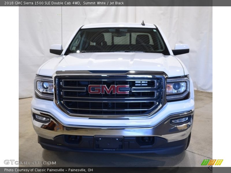 Summit White / Jet Black 2018 GMC Sierra 1500 SLE Double Cab 4WD