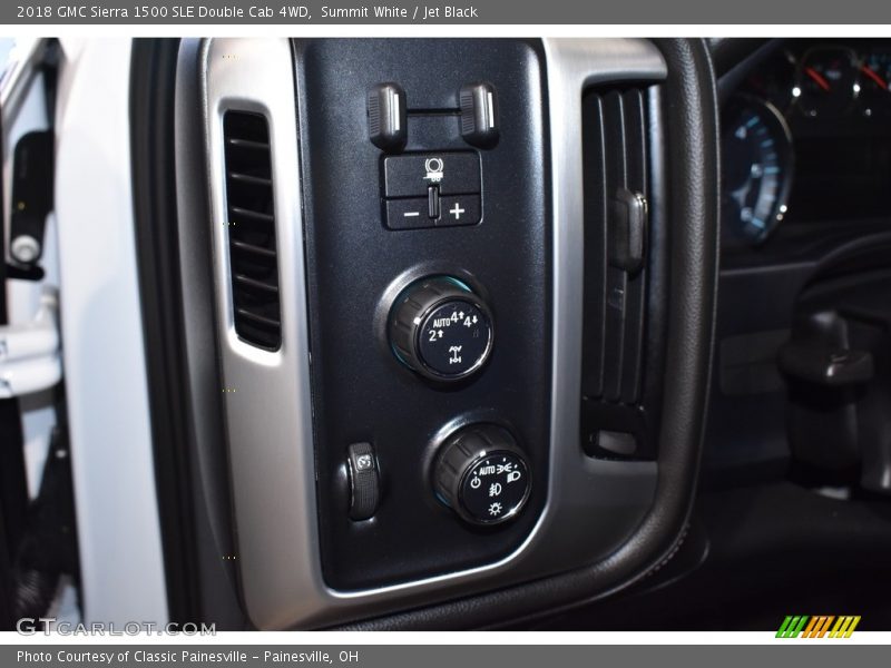 Summit White / Jet Black 2018 GMC Sierra 1500 SLE Double Cab 4WD