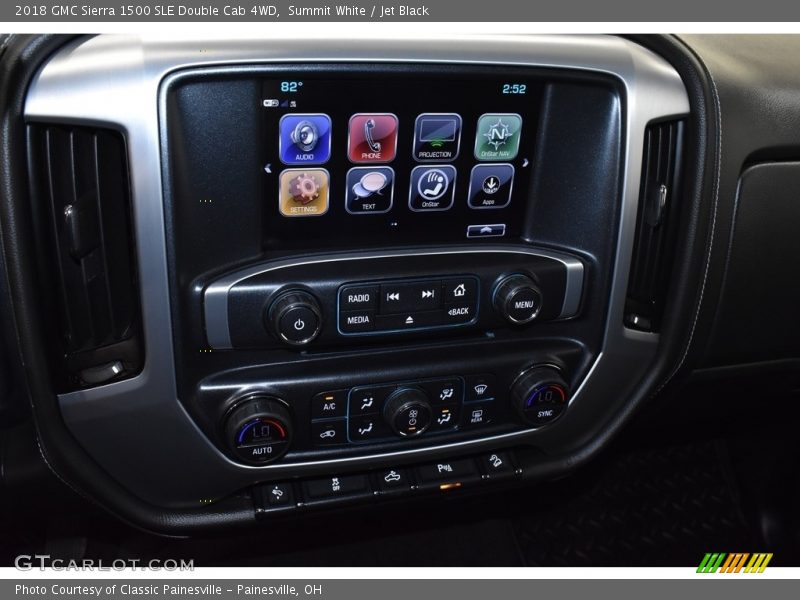 Summit White / Jet Black 2018 GMC Sierra 1500 SLE Double Cab 4WD