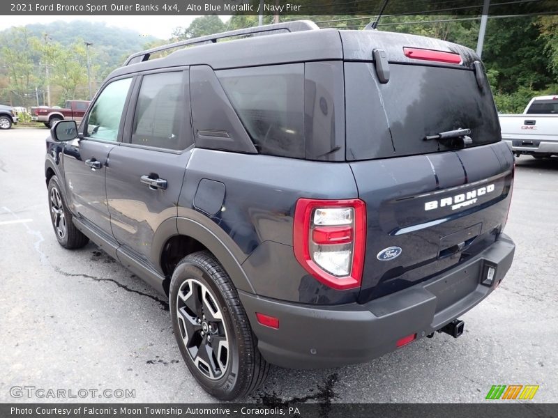 Alto Blue Metallic / Navy Pier 2021 Ford Bronco Sport Outer Banks 4x4