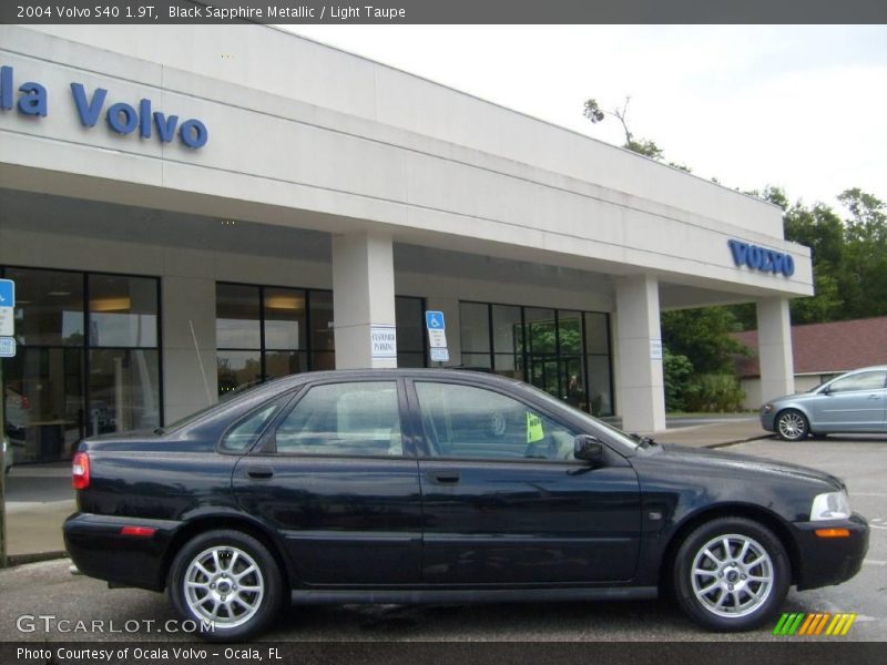 Black Sapphire Metallic / Light Taupe 2004 Volvo S40 1.9T