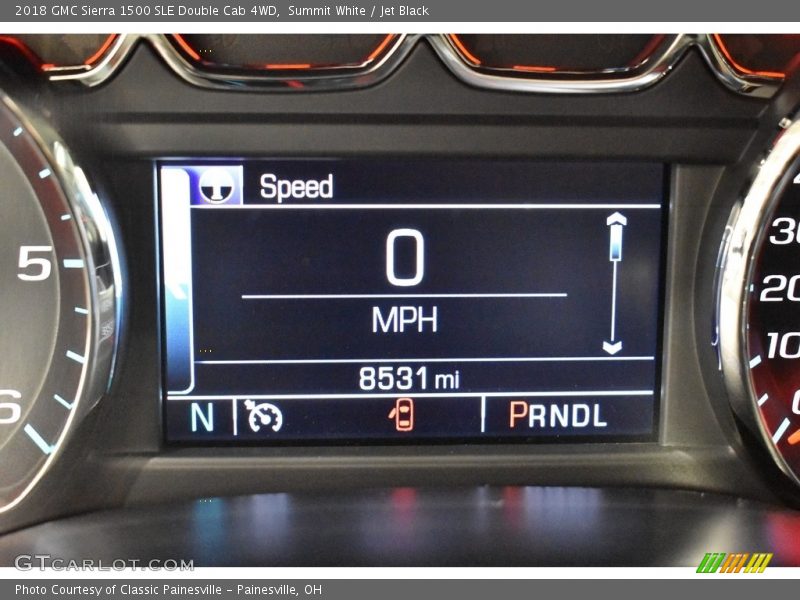 Summit White / Jet Black 2018 GMC Sierra 1500 SLE Double Cab 4WD