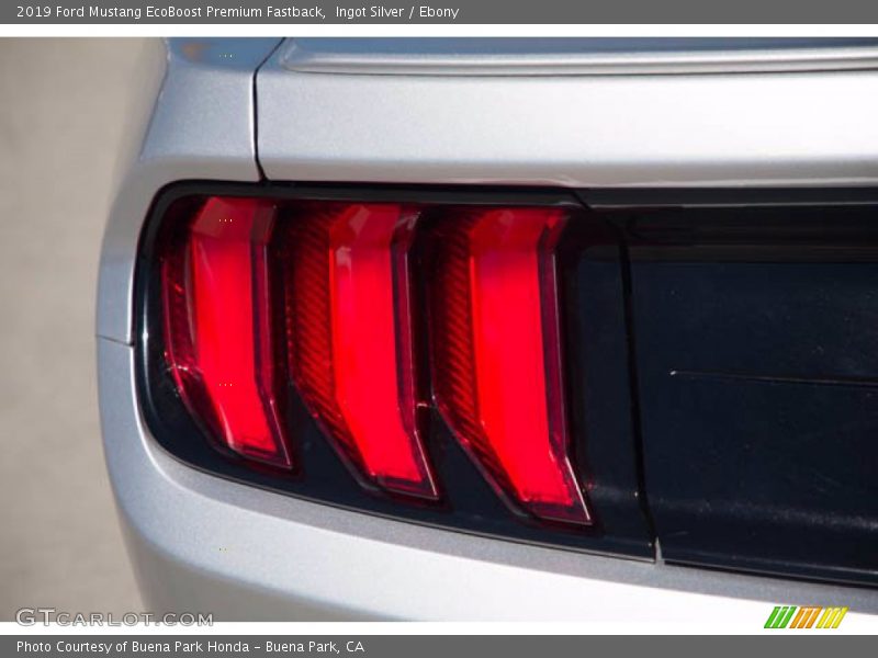 Ingot Silver / Ebony 2019 Ford Mustang EcoBoost Premium Fastback