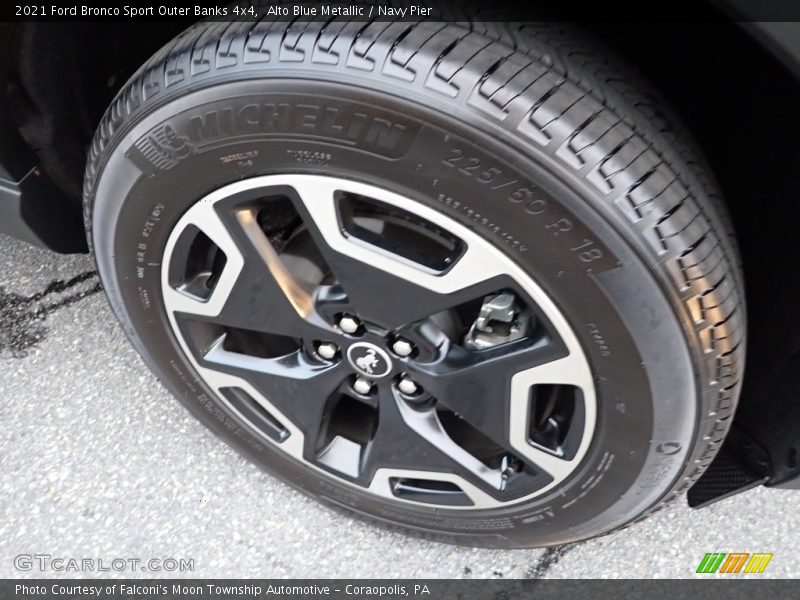 Alto Blue Metallic / Navy Pier 2021 Ford Bronco Sport Outer Banks 4x4