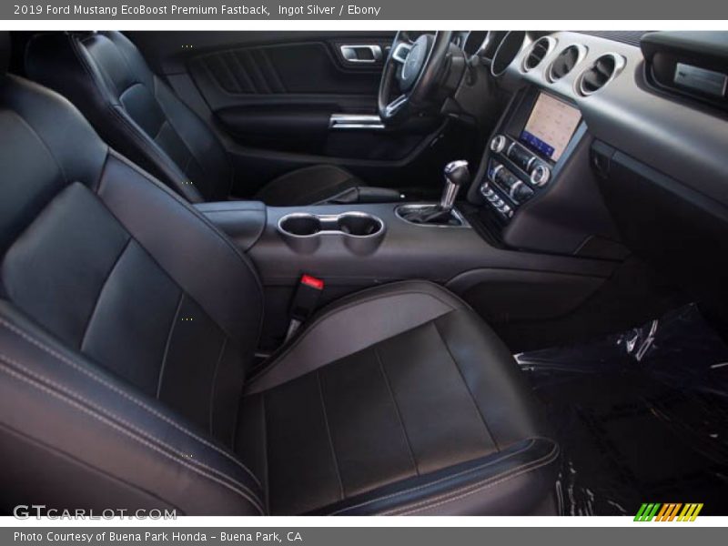 Ingot Silver / Ebony 2019 Ford Mustang EcoBoost Premium Fastback