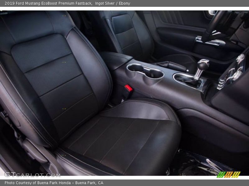 Ingot Silver / Ebony 2019 Ford Mustang EcoBoost Premium Fastback
