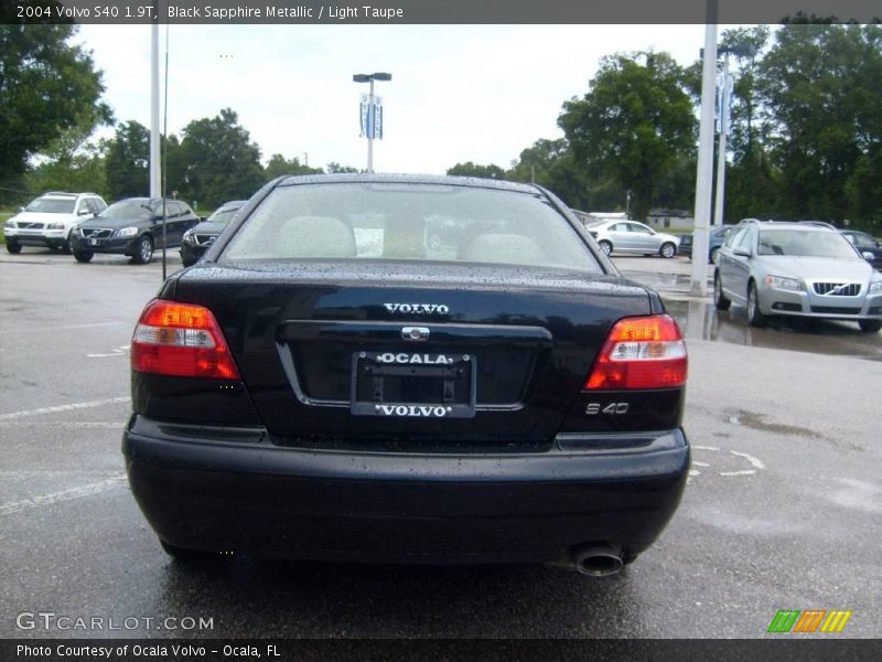Black Sapphire Metallic / Light Taupe 2004 Volvo S40 1.9T