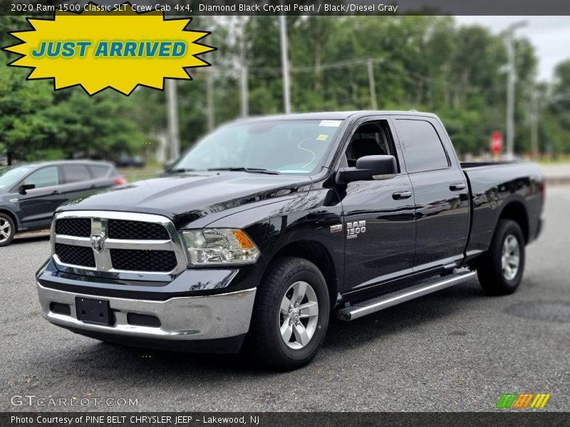 Diamond Black Crystal Pearl / Black/Diesel Gray 2020 Ram 1500 Classic SLT Crew Cab 4x4