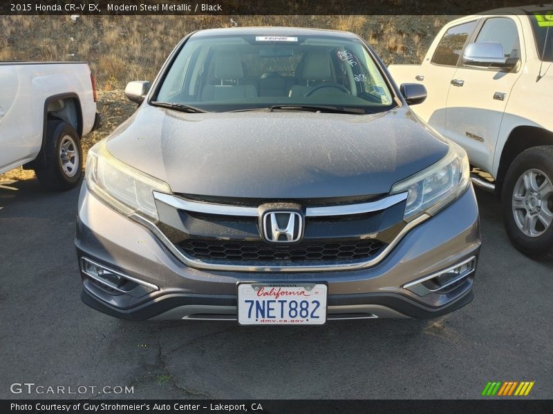 Modern Steel Metallic / Black 2015 Honda CR-V EX