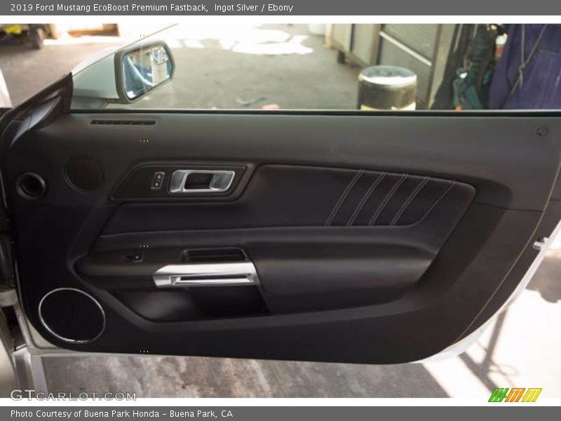 Ingot Silver / Ebony 2019 Ford Mustang EcoBoost Premium Fastback
