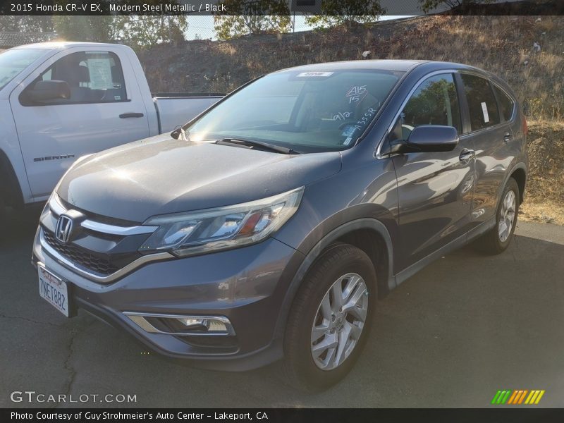 Modern Steel Metallic / Black 2015 Honda CR-V EX